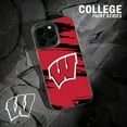 thumbnail image 2 of Wisconsin Badgers HD Phone Case Compatible with MagSafe Apple iPhone 15 Plus (Paint Stripe) by Affinity Bands, 2 of 2