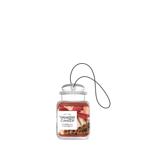 Yankee Candle Car Jar Ultimate Hanging Car Air Fresheners, Sparkling Cinnamon, 0.96 oz (Pack of 4)