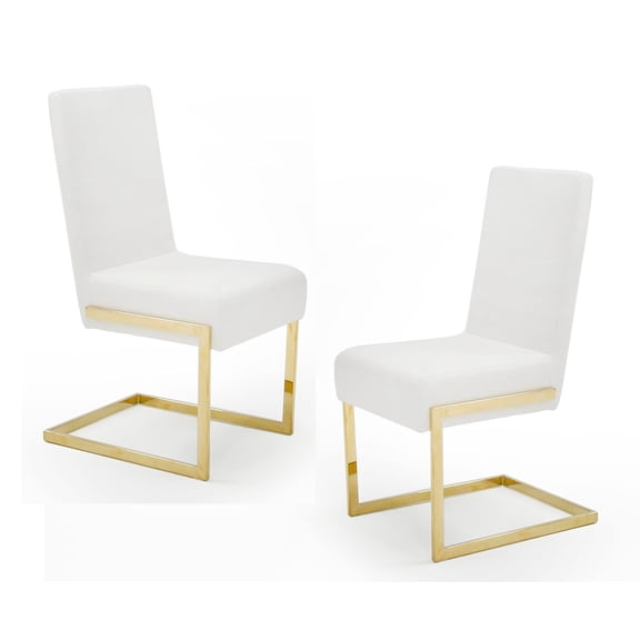 Modrest Batavia Modern White Dining Chair (Set of 2)