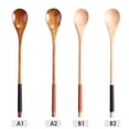 thumbnail image 4 of Groomer 1 PC Tied Line Wooden Spoon Stir Honey Spoon Long Handle Coffee Spoon Wooden Spoon Kitchen Tea Spoon, 4 of 4
