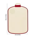 thumbnail image 2 of Hiroekza Double-Sided Cutting Board Set for Kitchen BPA Free, Antibacterial Plastic Chopping Board, Dishwasher Safe, Non-Slip Mat, Vegetable Carving Board 15 x 10 Inch Red, 2 of 6