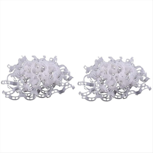 200PCS Clips de Soporte para Plantas Jardín Soportes Tomates/Conecta Plantas/Cordeles/Enrejados Enredaderas/Jaulas Vid