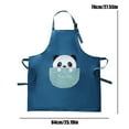 thumbnail image 3 of Dvkptbk Apron Household Lovely Printing Apron with Oil Proof Pocket Kitchen Essentials, 3 of 3