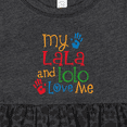 thumbnail image 4 of Inktastic Lala Lolo Loves Me Grandchild Girls Baby Dress, 4 of 5