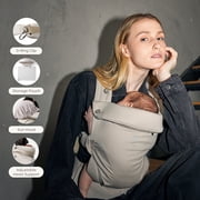 Bc Babycare CocoonGo Breathable Olive Green Baby Carrier for Newborn Toddler (7-44 lbs) - Ergonomic,Hip Support,Compact Foldable