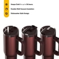 thumbnail image 2 of RTIC 30 oz Ceramic Lined Road Trip Tumbler with Handle and Leak-Resistant Straw Lid, Chocolate Brown Metallic, 2 of 8