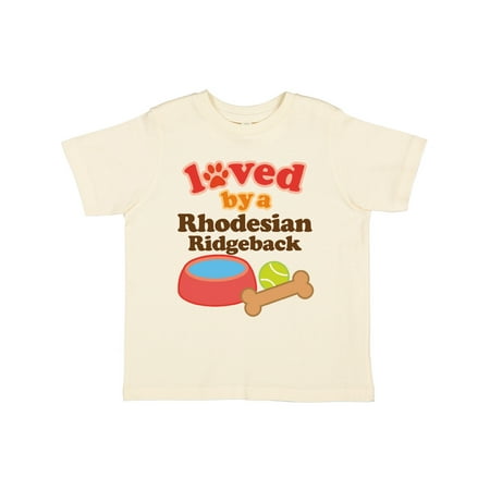 

Inktastic Rhodesian Ridgeback Loved By A (Dog Breed) Gift Toddler Boy or Toddler Girl T-Shirt