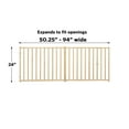 thumbnail image 6 of Midwest Home for Pets Wooden Gate for Dogs & Cats, Extra-Wide, Portable, Expands from 50" - 94" inches, Neutral Wood, Brown, 24" Tall, 6 of 6