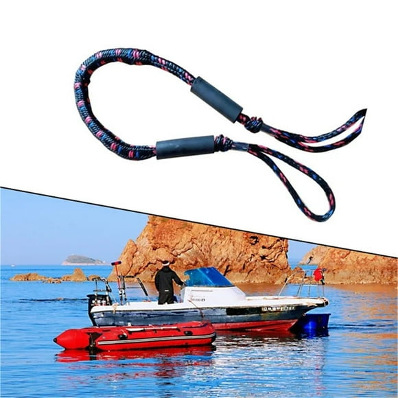 1.2M Elastic Bungee Boat Dock Lines Marine Mooring Rope With Foam Float Boat Accessory For Boat Waverunner Pontoon ,Easy to use