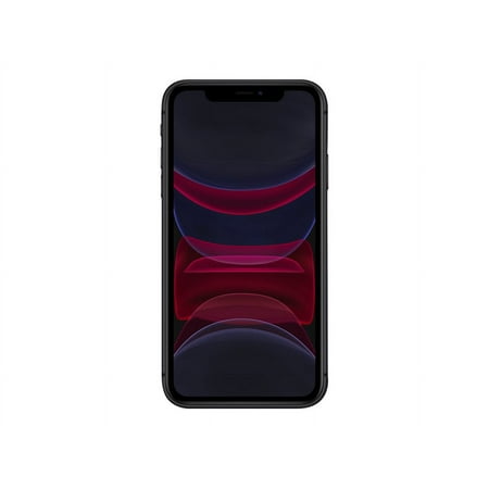 Apple iPhone 11 - 4G smartphone - dual-SIM / Internal Memory 64 GB - LCD display - 6.1" - 1792 x 828 pixels - 2x rear cameras 12 MP, 12 MP - front camera 12 MP - Verizon - black