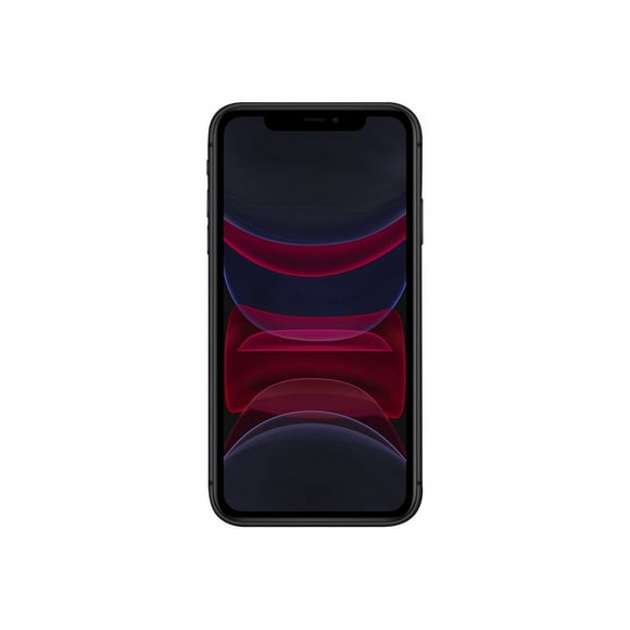 Apple iPhone 11 - 4G smartphone - Double-Sim / Mémoire Interne 64 GB - Écran LCD - 6.1" - 1792 x 828 pixels - 2x Caméras Arrière 12 MP, 12 MP - Caméra avant 12 MP - T-Mobile - Noir