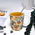 thumbnail image 5 of Yiaed Camp Badge Print Ceramics Coffee,Large Handle Design,Extra Large Tea and Coffee Cup for Office and Home Mugs, 5 of 6