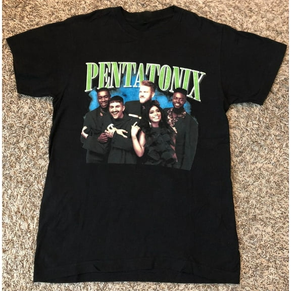 Pentatonix Black Color Heavy Cotton Short Sleeve Shirt Adults