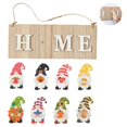 thumbnail image 4 of Inteprter Letrero de para puerta delantera, adorno decorativo, letrero para el hogar, hermoso y elegante tablero colgante de Navidad con ocho Papá Kits de decoración para fiestas Inteprter HA013780-00, 4 of 6