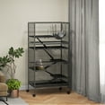 thumbnail image 2 of PawHut 6-Tier Rolling Small Animal Cage Play House, Deluxe Rabbit Cage, 2 of 10