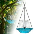 thumbnail image 5 of 2PCS Solar Powered Bird Bath Fountain & Hummingbird Feeder 2-in-1 Outdoor Hanging Bird Bath for Garden, Backyard, Patio - Automatic Water Fountain for Small Birds with Solar Panel - Weather Resistant, 5 of 9