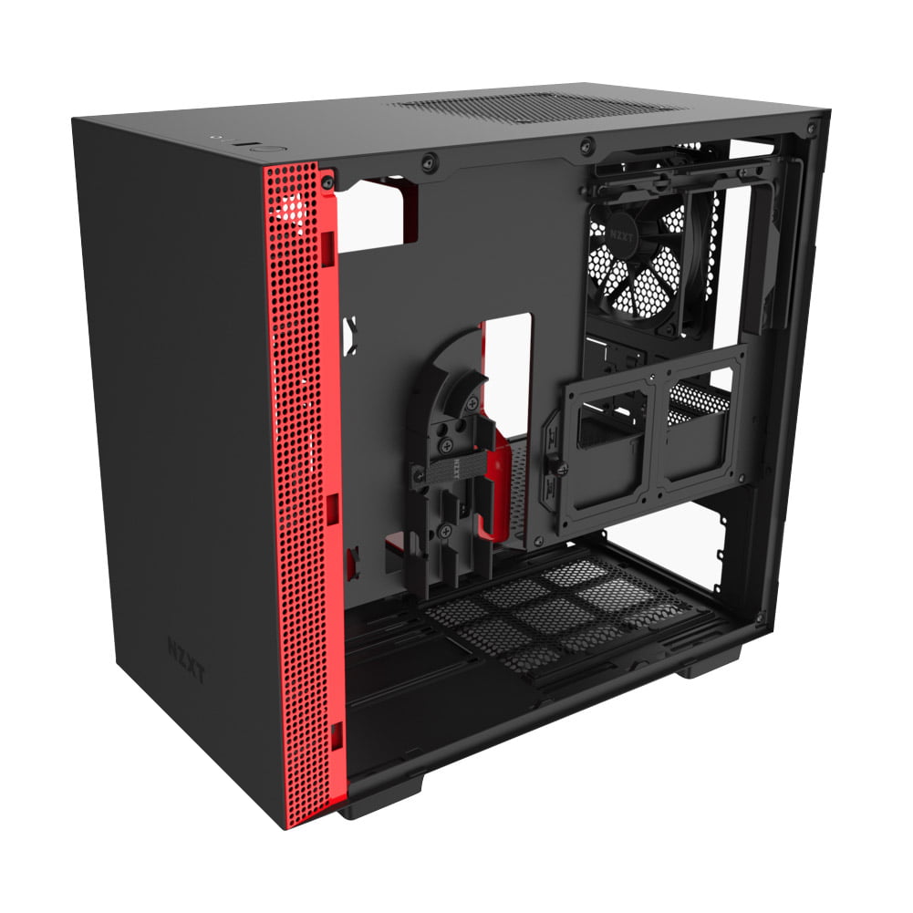NZXT H210 - - Mini-ITX PC Gaming Case (Black & Red) - Open Box - Walmart.com