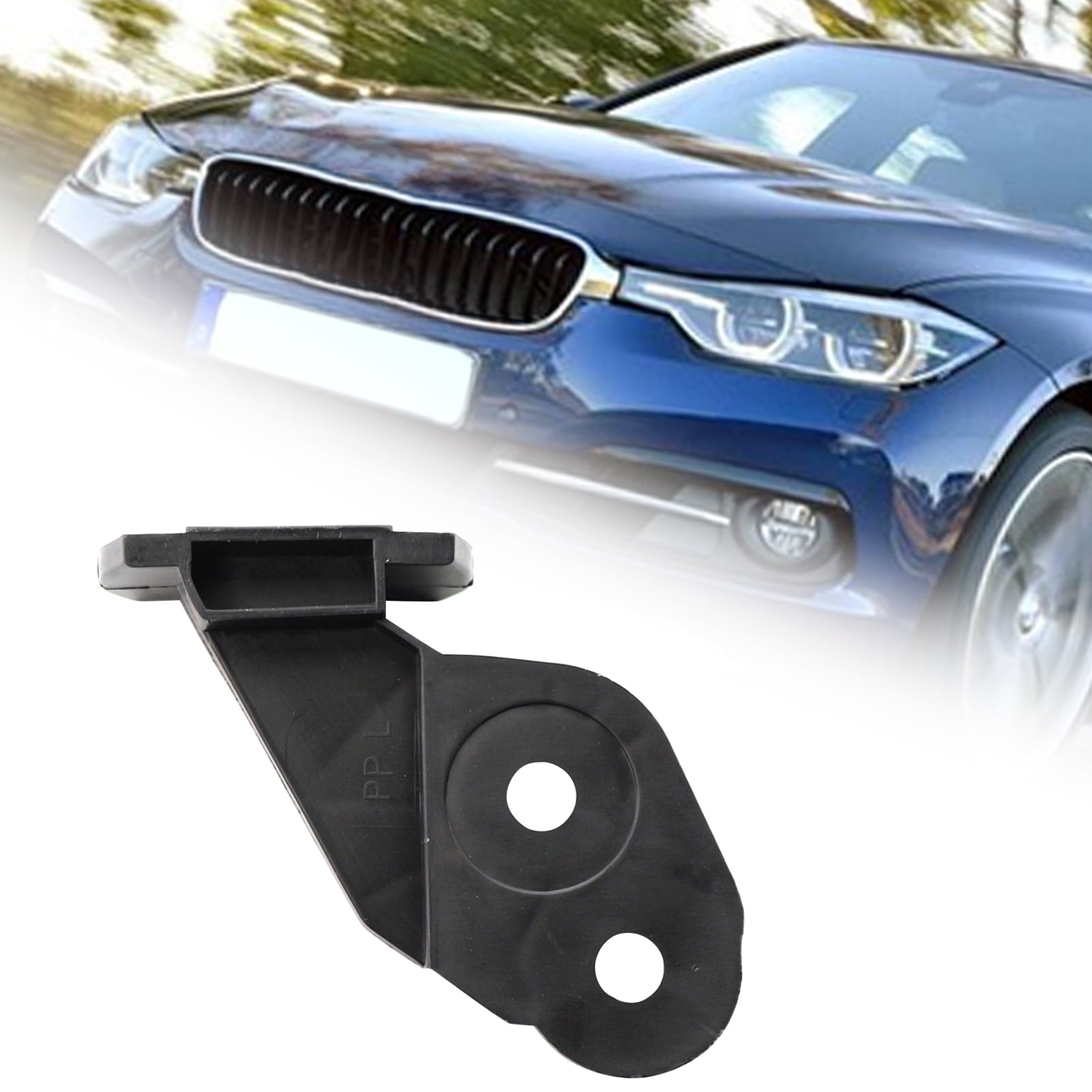 XWQ Bumper Support Wear-resistant Anti-scratch Black L/R Front  