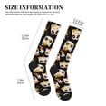 thumbnail image 2 of Compression Socks for Women and Men - Cat Skulls and Flowers Compression Socks Circulation for Workout, 2 of 8