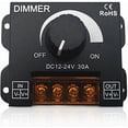 thumbnail image 1 of Dimmer Switch Dimmer ON/OFF Switch 12V-24V 30A for Band, 1 of 5