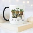 thumbnail image 4 of YouNique Designs Hoeing Aint Easy Crazy Plant Lady Mug, 11 Ounces, Plant Mug, Plant Coffee Mug, Plant Mom Mug, Plant Lover Cup, Plant Coffee Mug for Women (Black Handle), 4 of 6