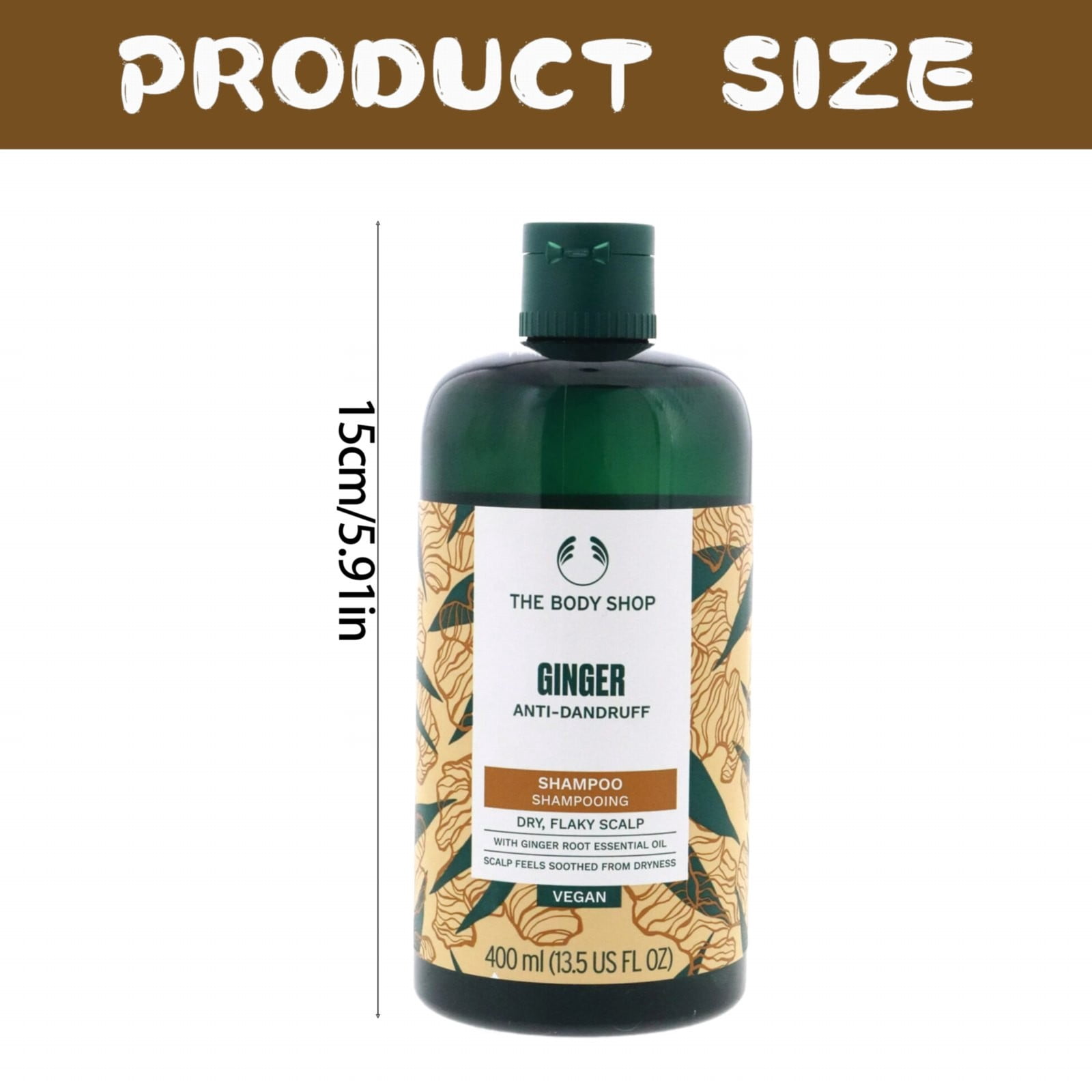 The Body Shop Ginger Scalp Care Shampoo Scalp Anti Shampoo Anti Scalp Repair Anti Itch Oil Control Scalp Refreshing 400ml