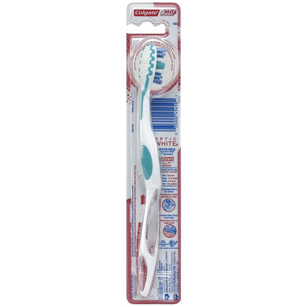 Colgate 360 Advanced Optic White Toothbrush, Soft