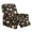 Black Floral Butterfly, variant on HUIACONG Gray Spooky Damask Print 4-Piece Recliner Chair Slipcovers, Side Pocket Wrinkle Free Soft Stretchy Fabric, No Tools Needed Anti-Slip Furniture Protector for Living Room