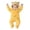 Yellow, variant on Baby Boys Girls Winter Warm Fleece Footie Bunting Snowsuit,Cow‑Print Cartoon Hooded Onesie,0‑12 Months