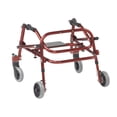 thumbnail image 3 of Inspirado en el andador posterior ligero Drive Nimbo 2G con asiento, color rojo castillo, extra pequeño, 3 of 5