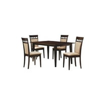 Gabriel 5-piece Rectangular 59-inch Dining Set Cappuccino