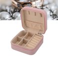 thumbnail image 4 of Caja De Joyería Pequeña, Exquisita Caja De Joyería De Viaje De Cuero PU Impermeable Portátil Para Viajes De Negocios Para Collares Pulseras Para Vacaciones, 4 of 7