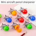 thumbnail image 4 of FEOLGEHLY 4 Pcs Handheld Pencil Sharpeners with Lid, Multicolor Single Hole Manual Little Sharpener for Crayons Graphite Pastel Colouring Lip Liners Eye Brow Pencils, Office Supplies, Random, 4 of 9