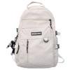 thumbnail image 1 of Mochila de moda de nylon Bolso de compras suave de color sólido simple informal (Blanco), 1 of 9