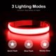 thumbnail image 3 of Collar de perro LED recargable: collares de perro iluminados, collar de cachorro LED ajustable, collar de mascota brillante, luces intermitentes para perros para caminar de noche (rojo, azul, verde,, 3 of 5