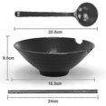 thumbnail image 2 of 6-Piece Ramen Bowl Set With 1000ml Filling Amount - Traditional Japanese Porcelain Set With Chopsticks, 2 of 4