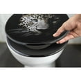 thumbnail image 3 of 18-Inch Black Elongated Toilet Seat With Leopard Print, 3 of 6