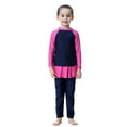 thumbnail image 1 of Ticikt Girls' 2 Piece Swimsuit Set Long Sleeve Long Pants Rashguard Set Sun Protection Swimdress 2026 Fashion,Color:Blue,2 Years, 1 of 8