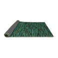 thumbnail image 2 of Ahgly Company Indoor Rectangle Abstract Turquoise Blue Modern Area Rugs, 7' x 9', 2 of 4