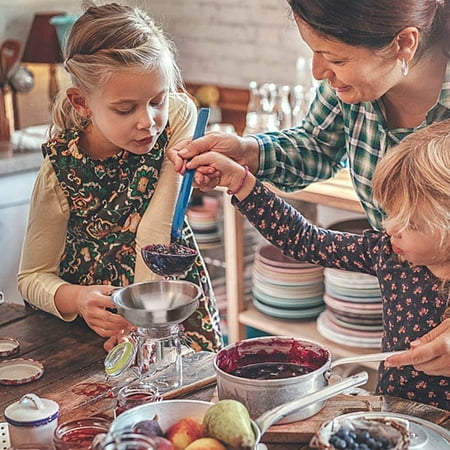 The kitchen funnel can be used with sieve for making kefir or used separately,funnel for transferring spices,beans and jam,strainer can be. Stainless Steel Funnel With Mesh Strainer - 5-Inch Stainless Steel Funnel with 300 Mesh Food Filter ...