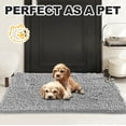 thumbnail image 4 of Yujoon Super Soft Chenille Bathroom Rug Non-Slip Absorbent Machine Washable Bath Mat, 20"x32", Grey, 4 of 8