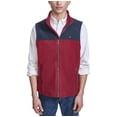thumbnail image 1 of Chaleco Tommy Hilfiger de forro polar para hombre, color azul marino/rojo, talla M, 1 of 4