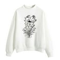 thumbnail image 1 of Sweatshirts à Col Rond pour Femmes, Coupe Ample Décontractée, Pulls Confortables, Tenues de Mode Automne 2023, 1 of 4