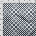 thumbnail image 2 of oneOone Georgette Viscose Gray Fabric Floral & Tiles Moroccan Sewing Material Print Fabric By The Yard 42 Inch Wide, 2 of 4