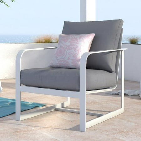Elle Decor Mirabelle Arm Patio Chair With Cushion Walmart Com
