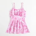 thumbnail image 5 of ibiyuan One Piece Swimsuit Girls Drawstring Modest Ruched Bathing Suit Sparkly Bow Back Girls Swimsuits Size 14-16 Hawaiian Swimwear for Girls, 5 of 5