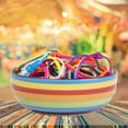 thumbnail image 6 of 24 Fidget Toys Friendship Zipper Bracelets 7 ½”, Party Favors for Kids, Sensory Bulk Set Neon Colors, Kit for Valentines, Birthday, Goodie Bag, Easter Egg Basket Stuffers, Pinata Fillers, 6 of 9