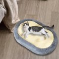 thumbnail image 1 of Cama rascadora para gatos, tablero rascador para gatos, muebles de protección, nido, sofá para dormir para gatitos, salón de sisal portátil con forma , Azul, 1 of 8