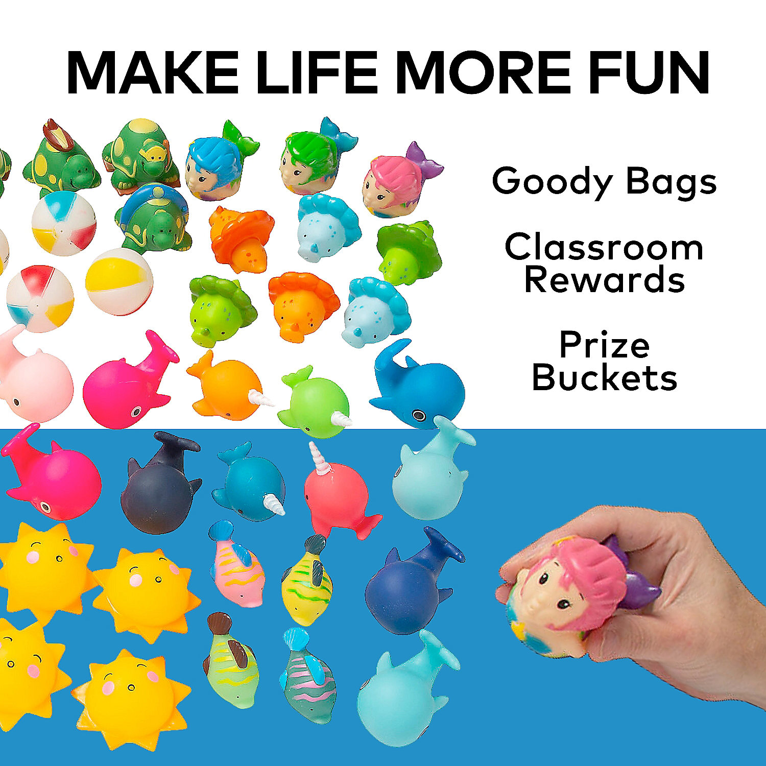 Vinyl Squirt Assortment (50Pc) - Toys - 50 Pieces