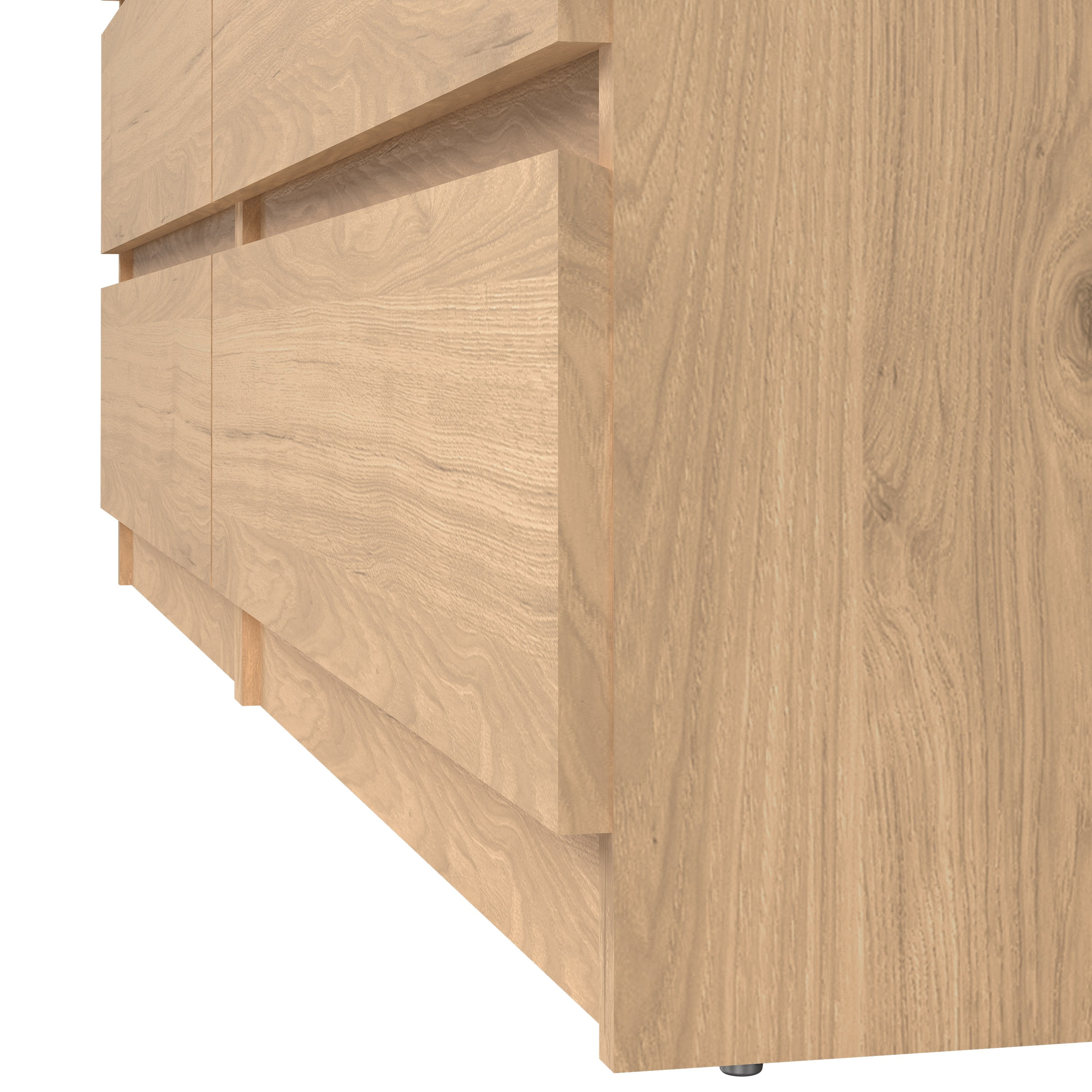 Tvilum Scottsdale 6 Drawer Double Dresser for Adults, Jackson Hickory